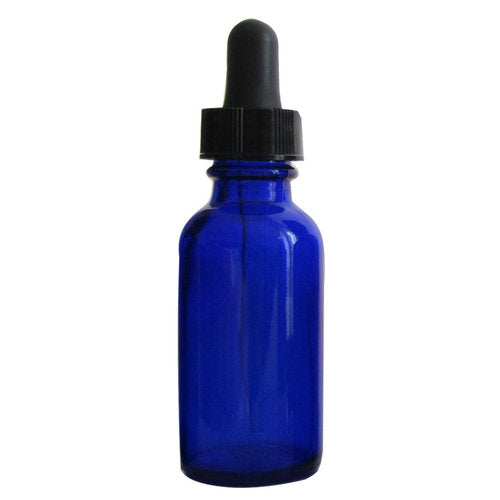 bouteille 15ml verre cobalt avec pipette
