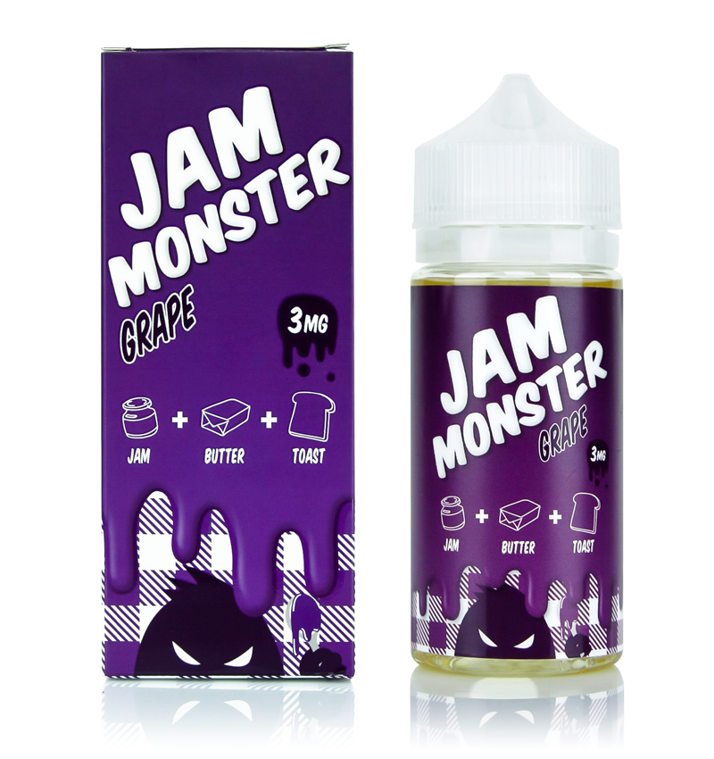 Grape 100ML 00mg - Jam Monster