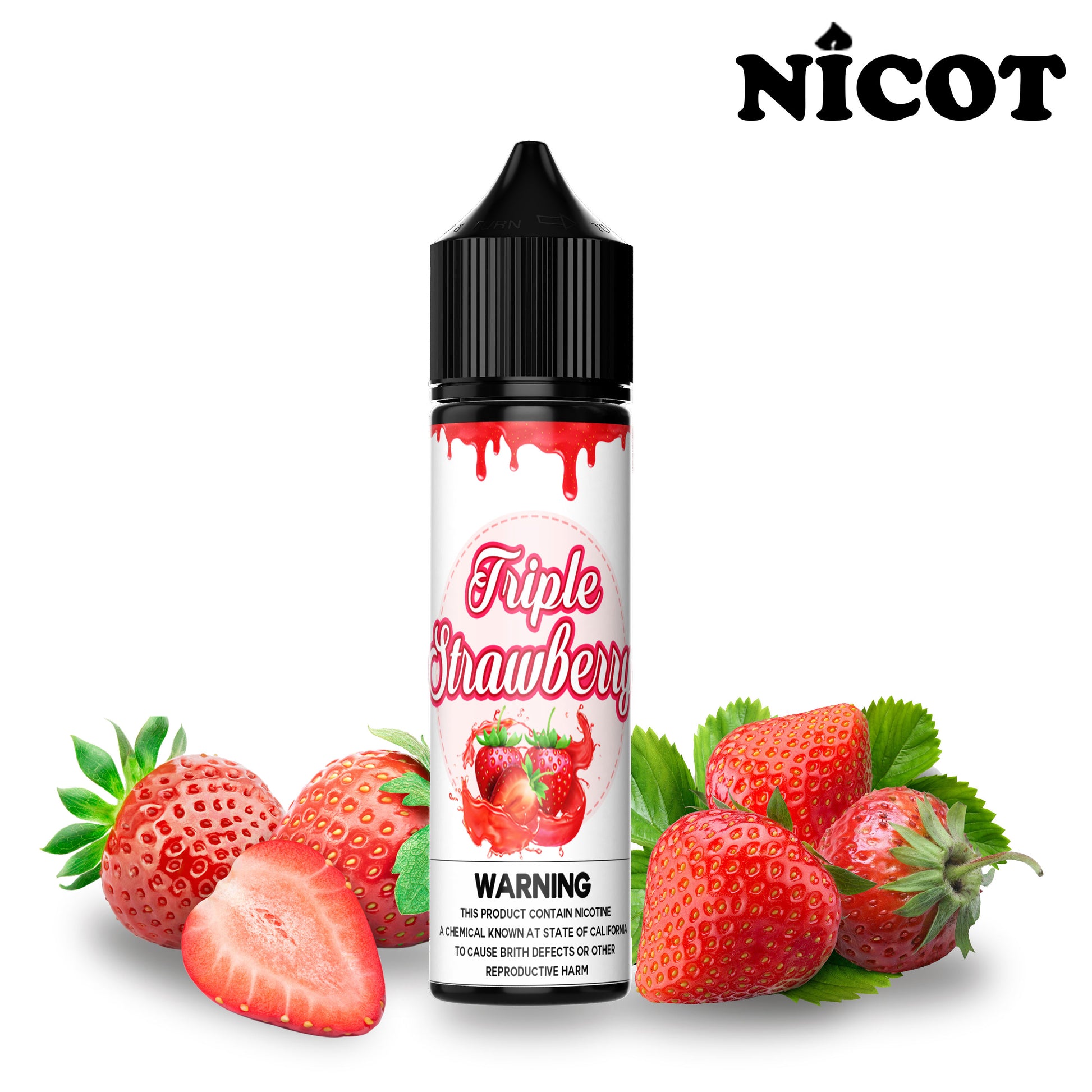 Triple Strawberry 60ml-Nicot