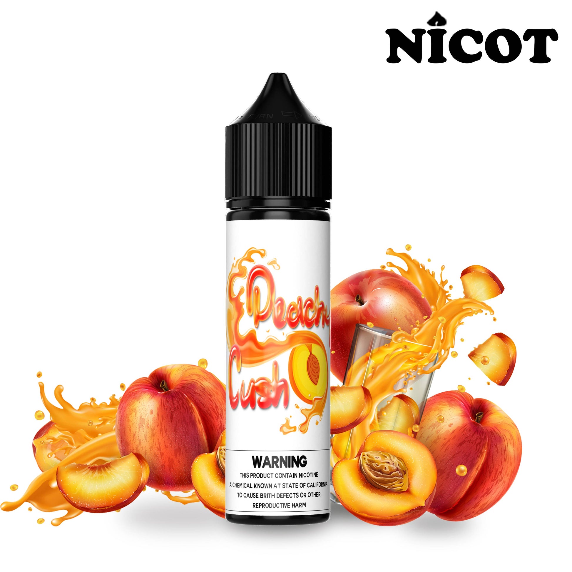 Peachy Cush 60ml-Nicot