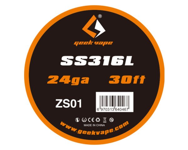 fil résistif ss316l 24g 10 mètres-geekvape