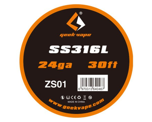 fil résistif ss316l 24g 10 mètres-geekvape