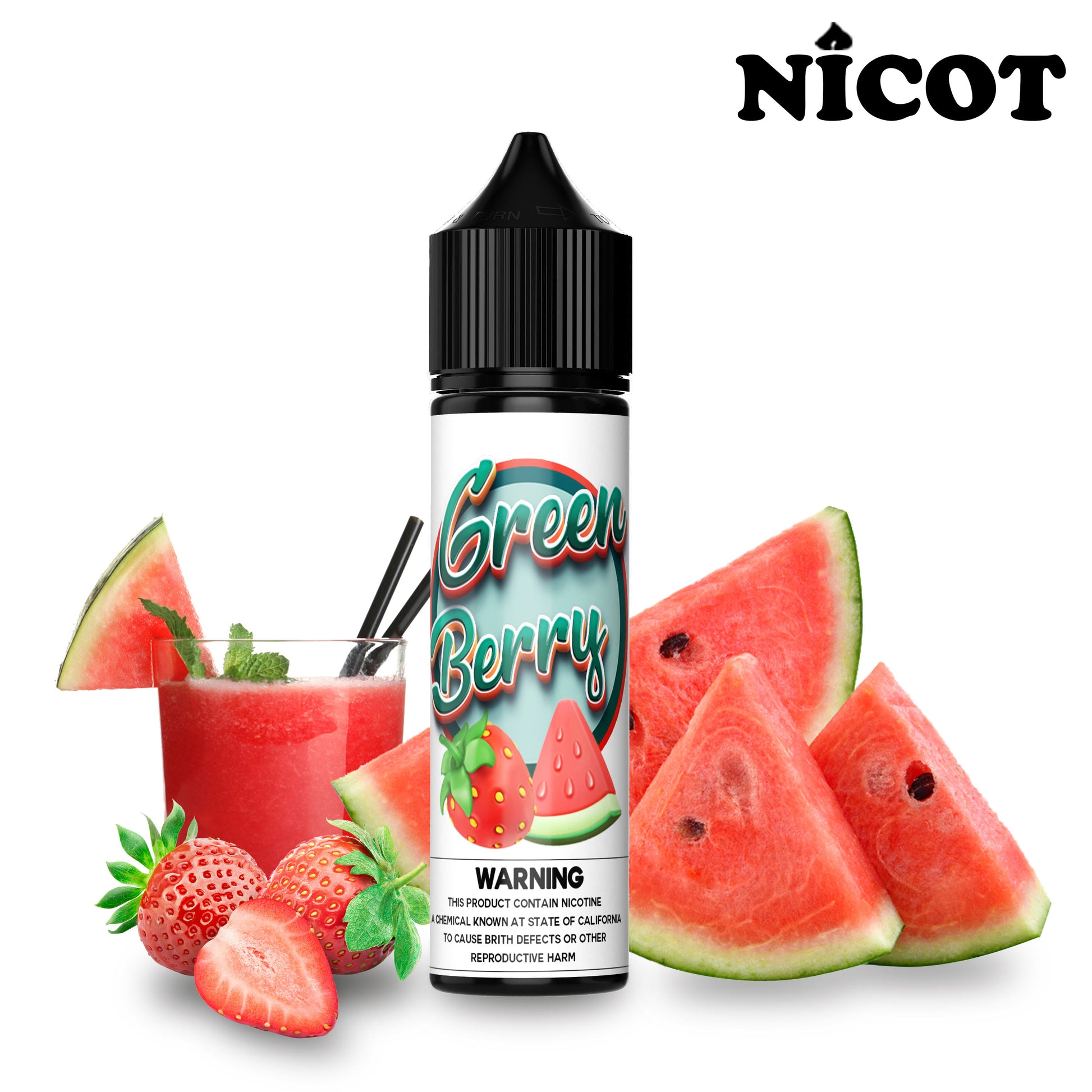 Green Berry 60ml-Nicot