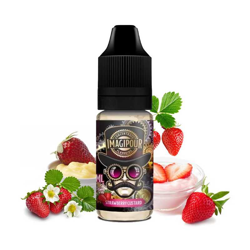 concentré strawberry custard 10ml imagipour-halo