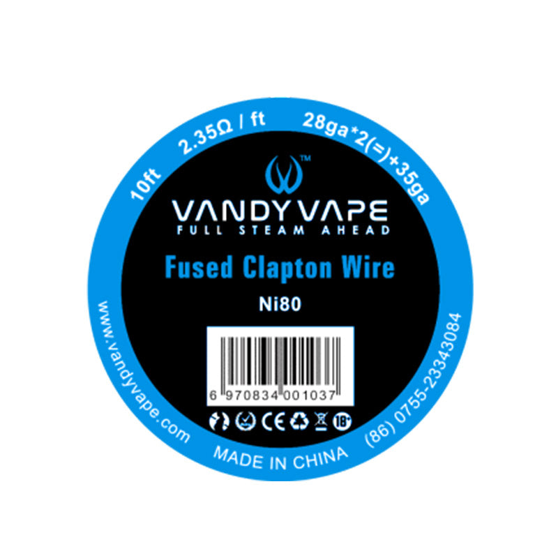 Fused Clapton Ni80 28ga*2(=)+35ga 10ft-Vandy Vape