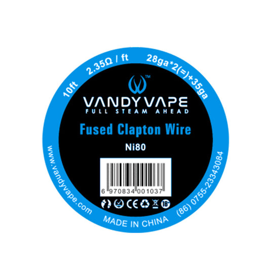 Fused Clapton Ni80 28ga*2(=)+35ga 10ft-Vandy Vape